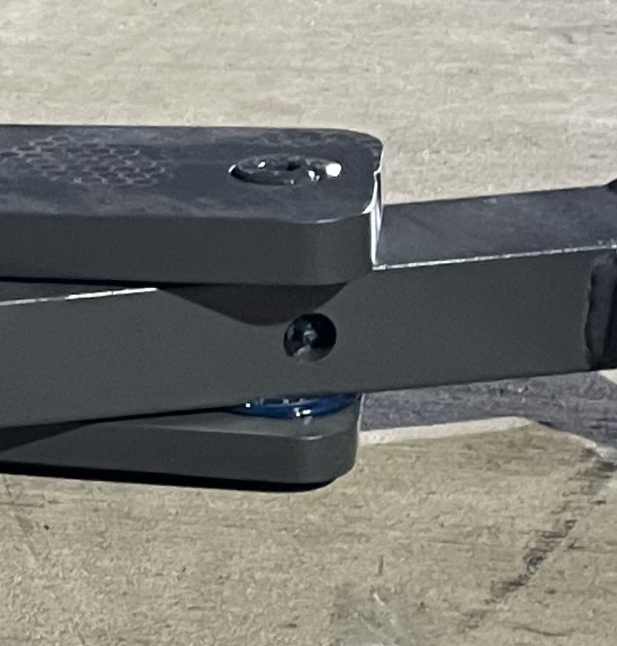 Close-up of an Autowlift arm pivot and its serviceable bearing